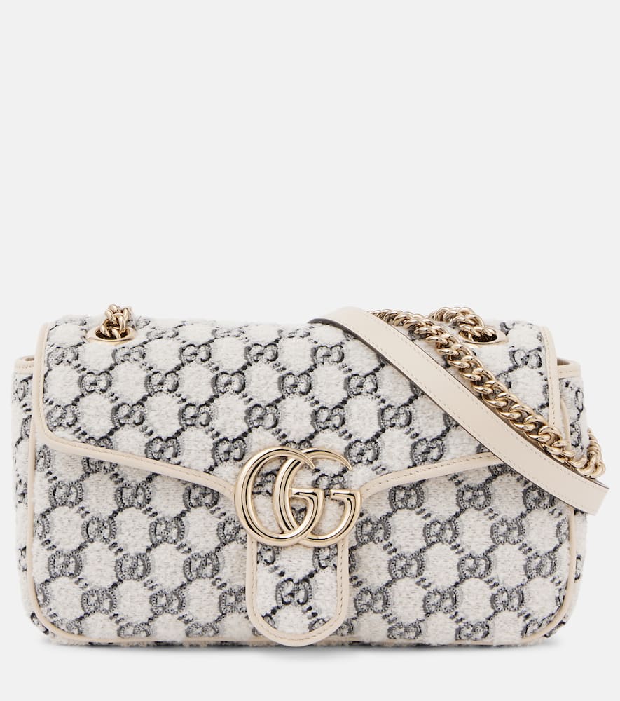 Gucci GG Marmont Small tweed shoulder bag. Shop Gucci Shoulder Bags for women now.