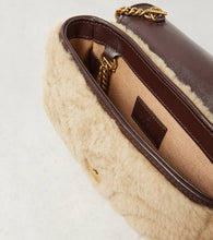 Gucci GG Marmont Super Mini shearling shoulder bag