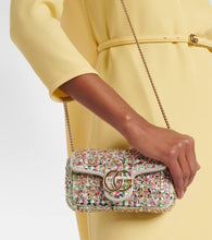 Gucci GG Marmont Super Mini tweed shoulder bag