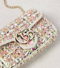 Gucci GG Marmont Super Mini tweed shoulder bag