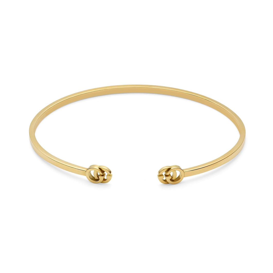 Gucci GG Running Yellow Gold Bangle Bracelet
