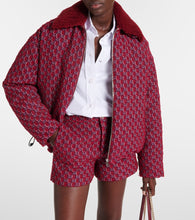 Gucci GG Shadow wool-blend boucl√É¬© bomber jacket