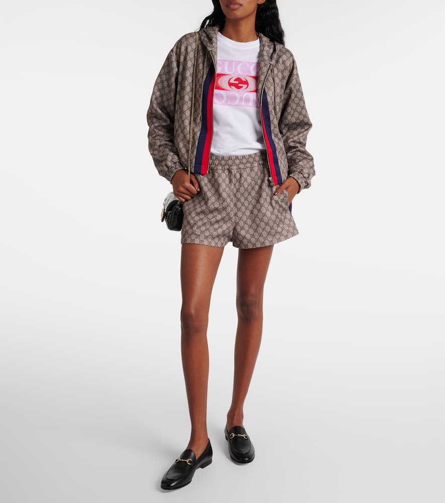 Gucci GG Web Stripe jersey technical jacket