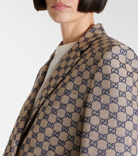 Gucci GG canvas linen-blend blazer