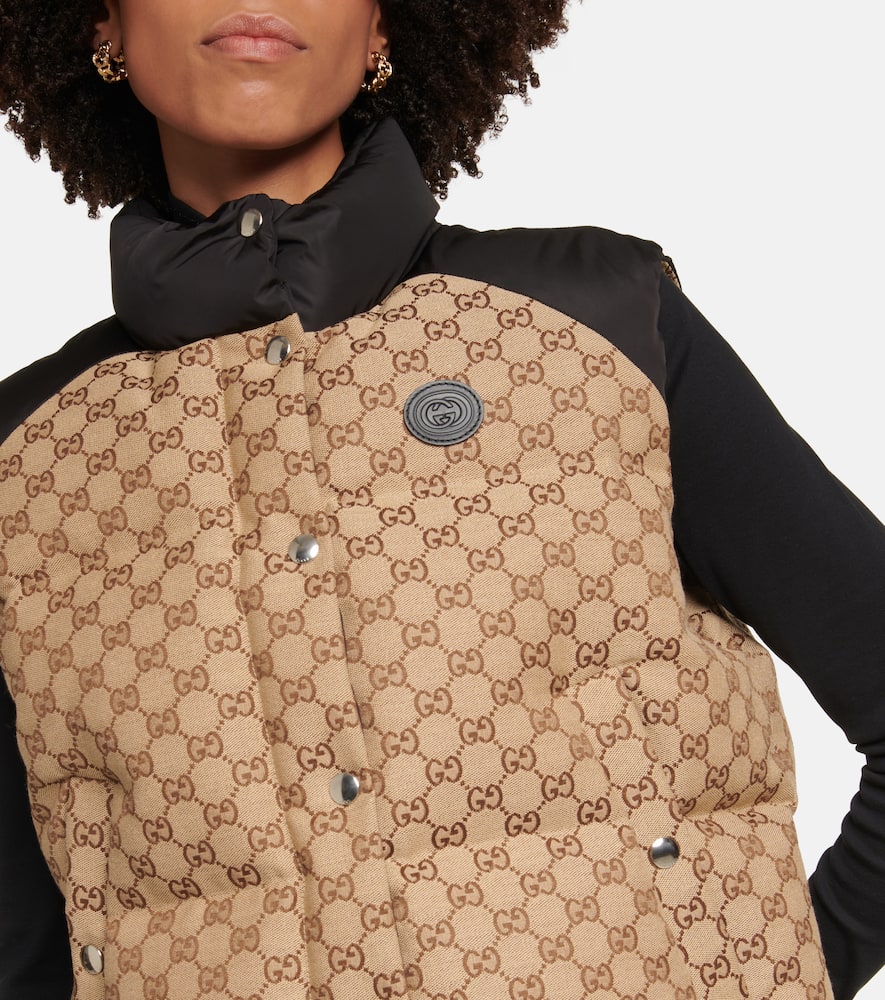 Gucci GG cotton canvas down vest