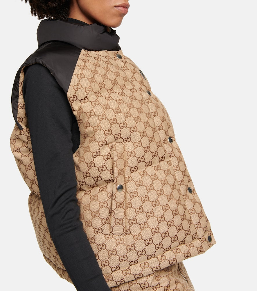 Gucci GG cotton canvas down vest