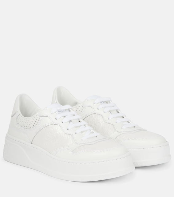 Gucci GG embossed leather sneakers