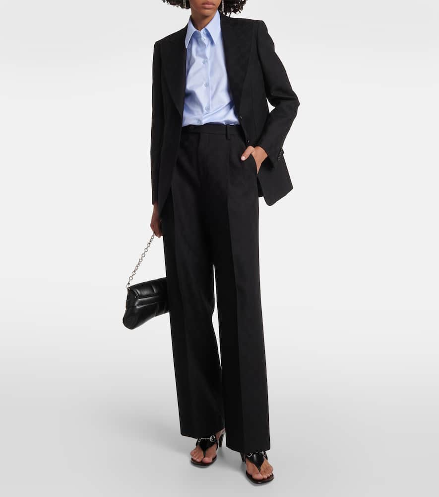 Gucci GG jacquard wool blazer