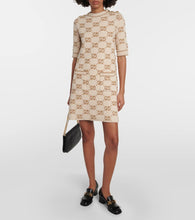 Gucci GG jacquard wool boucl√É¬© minidress