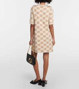 Gucci GG jacquard wool boucl√É¬© minidress