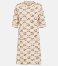 Gucci GG jacquard wool boucl√É¬© minidress