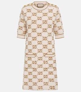 Gucci GG jacquard wool boucl√É¬© minidress