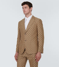 Gucci GG linen-blend blazer