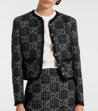 Gucci GG single-breasted wool-blend tweed jacket