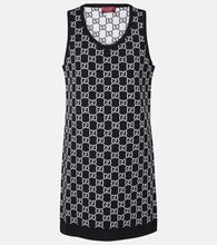 Gucci GG wool-blend jacquard minidress