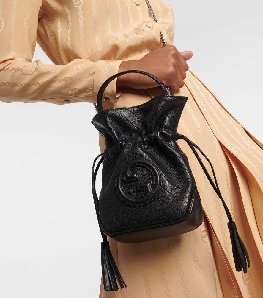 Gucci Gucci Blondie Mini leather bucket bag