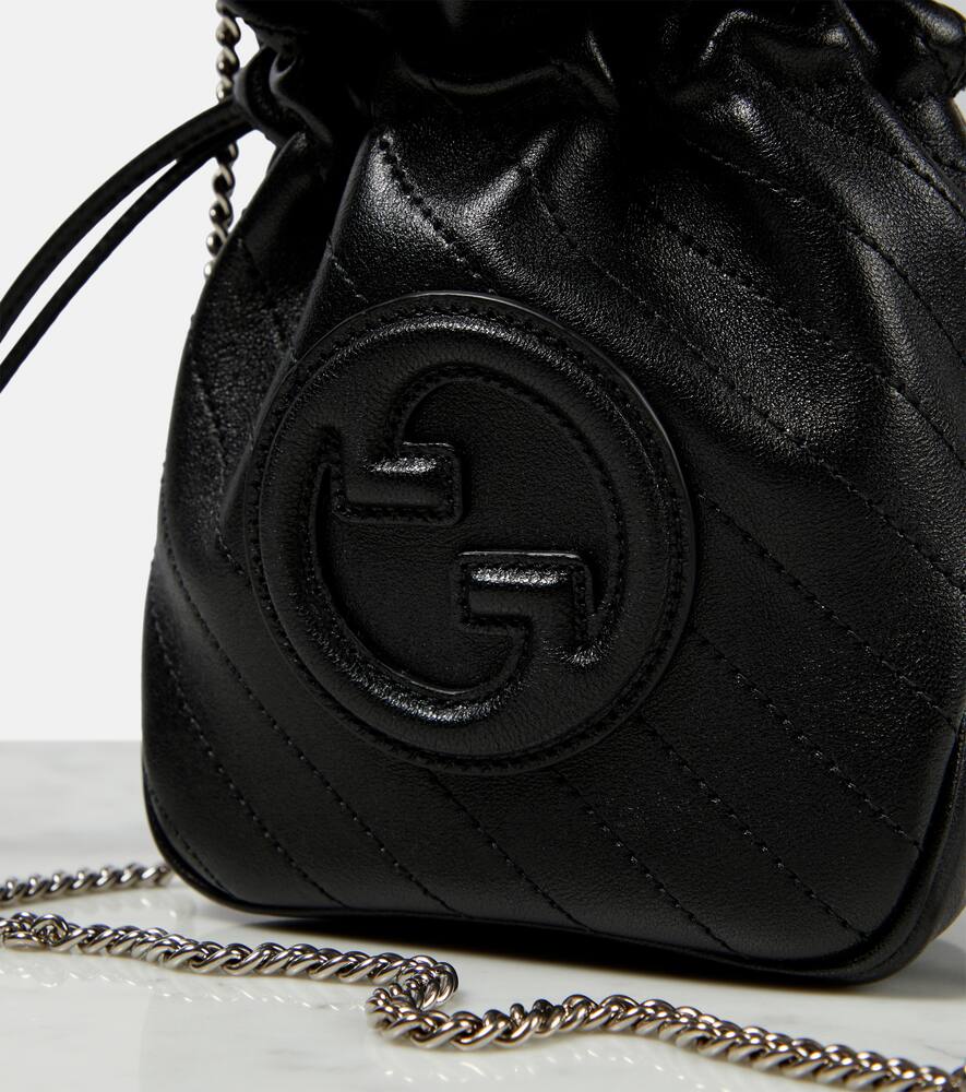 Gucci Gucci Blondie Mini leather bucket bag
