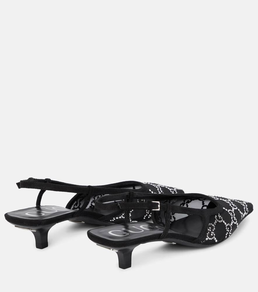Gucci Gucci Demi embellished slingback pumps