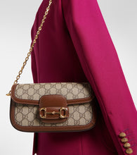 Gucci Gucci Horsebit 1955 canvas shoulder bag