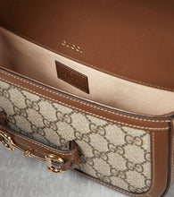 Gucci Gucci Horsebit 1955 canvas shoulder bag