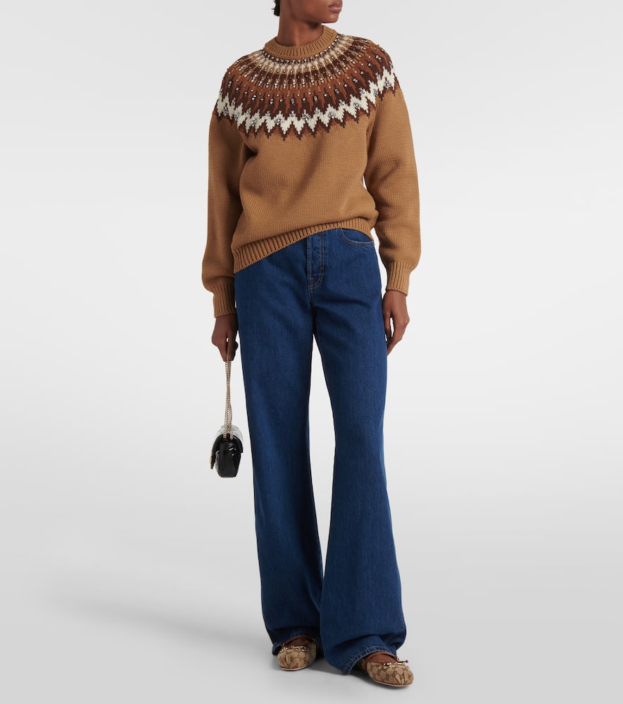 Gucci Gucci Horsebit GG Canvas ballet flats