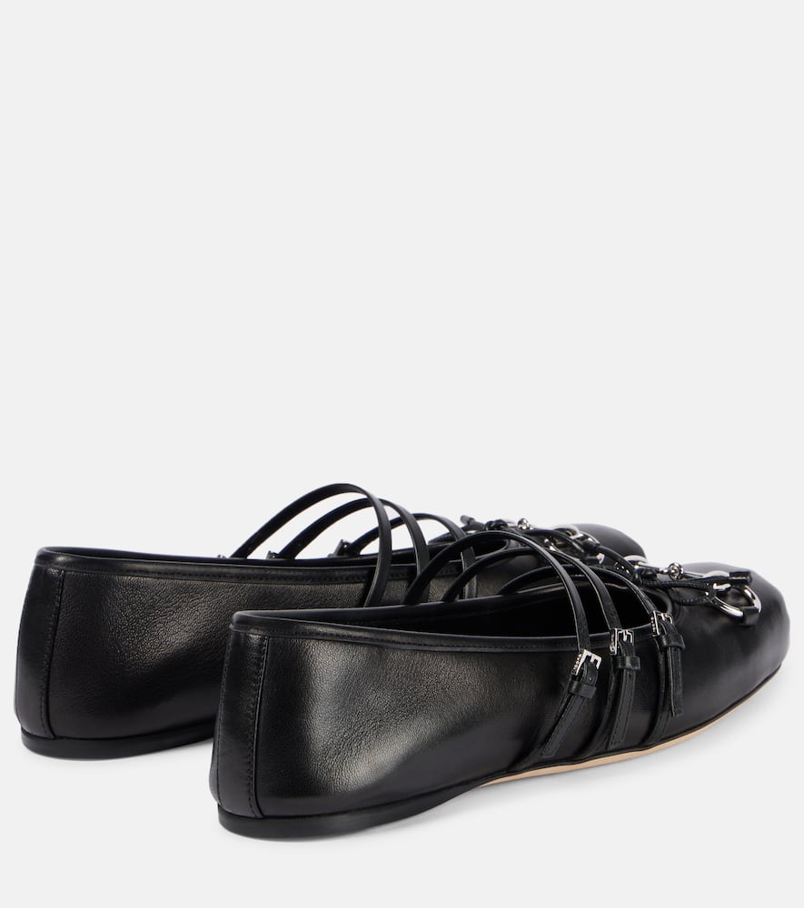 Gucci Gucci Horsebit leather ballet flats
