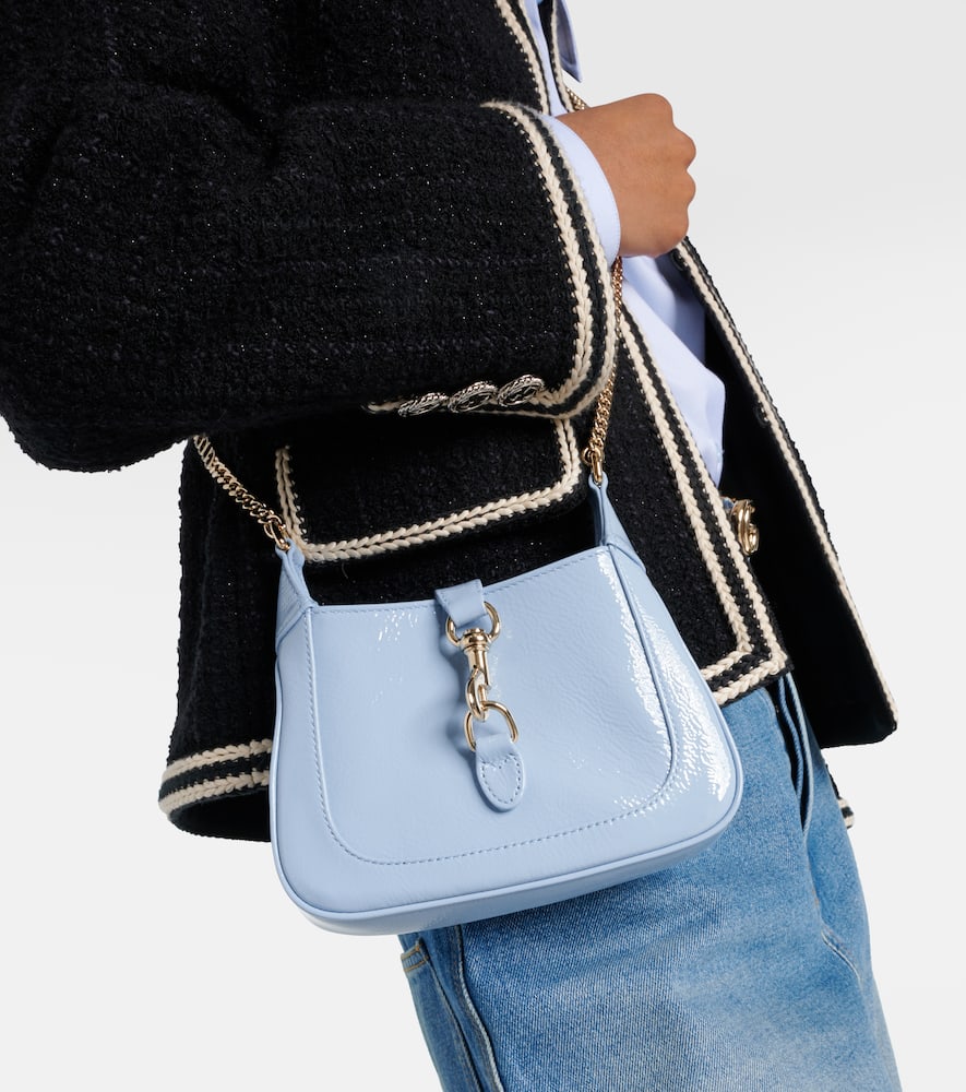 Gucci Gucci Jackie Notte Mini patent leather shoulder bag