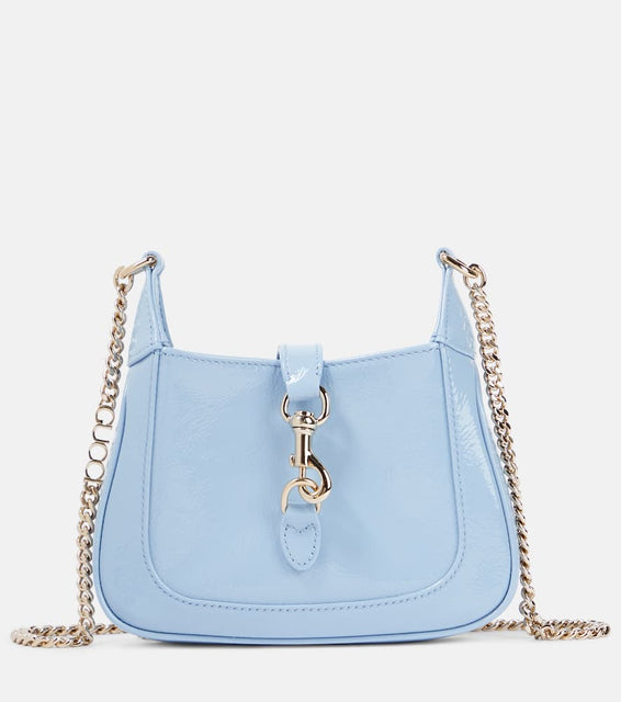 Gucci Gucci Jackie Notte Mini patent leather shoulder bag. Shop Gucci Shoulder Bags for women now.