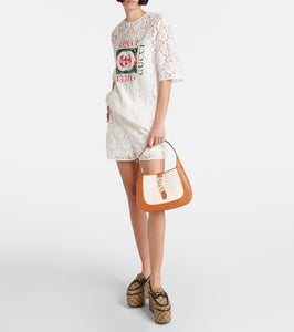 Gucci Gucci Jackie Small leather-trimmed shoulder bag