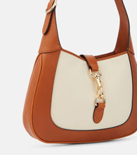 Gucci Gucci Jackie Small leather-trimmed shoulder bag