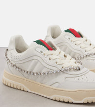 Gucci Gucci Re-Web embellished leather sneakers