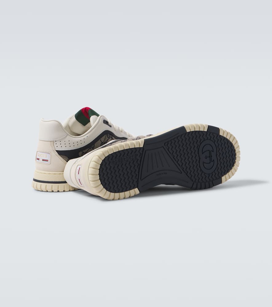 Gucci Gucci Re-Web leather sneakers