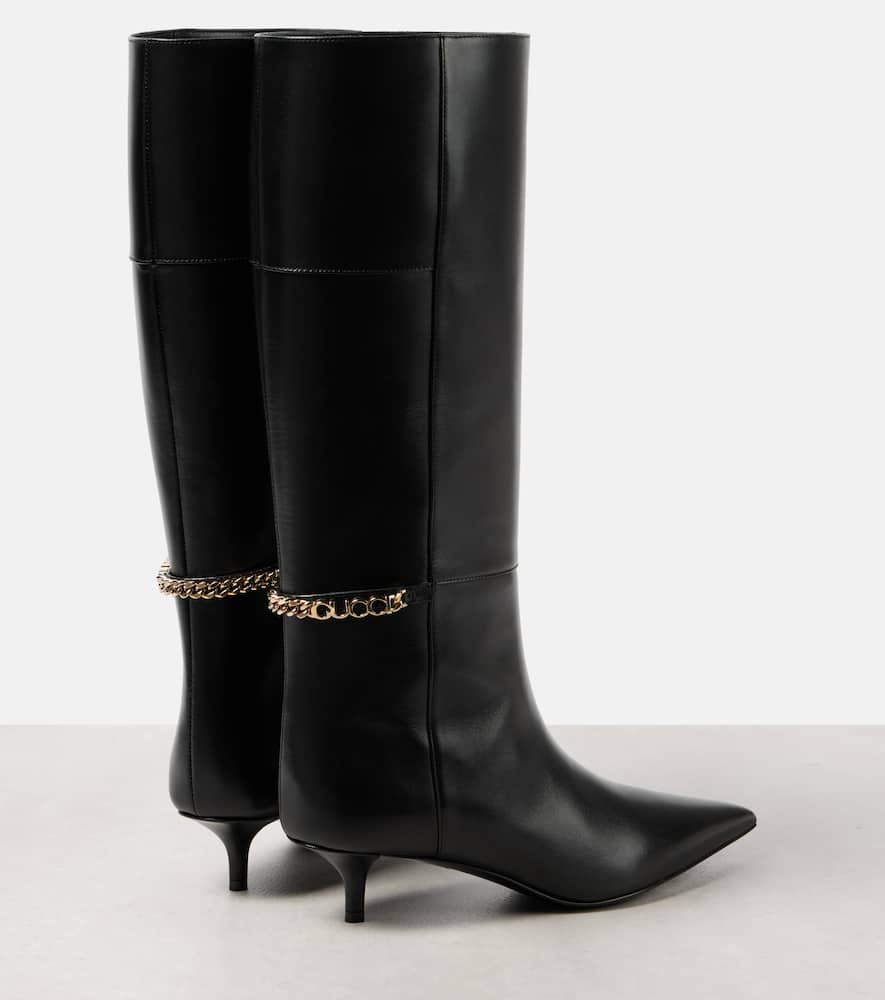 Gucci Gucci Signoria leather knee-high boots