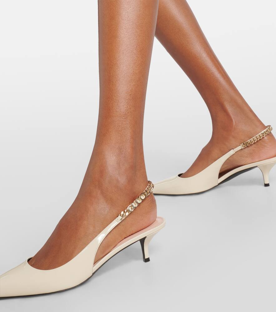 Gucci Gucci Signoria leather slingback pumps