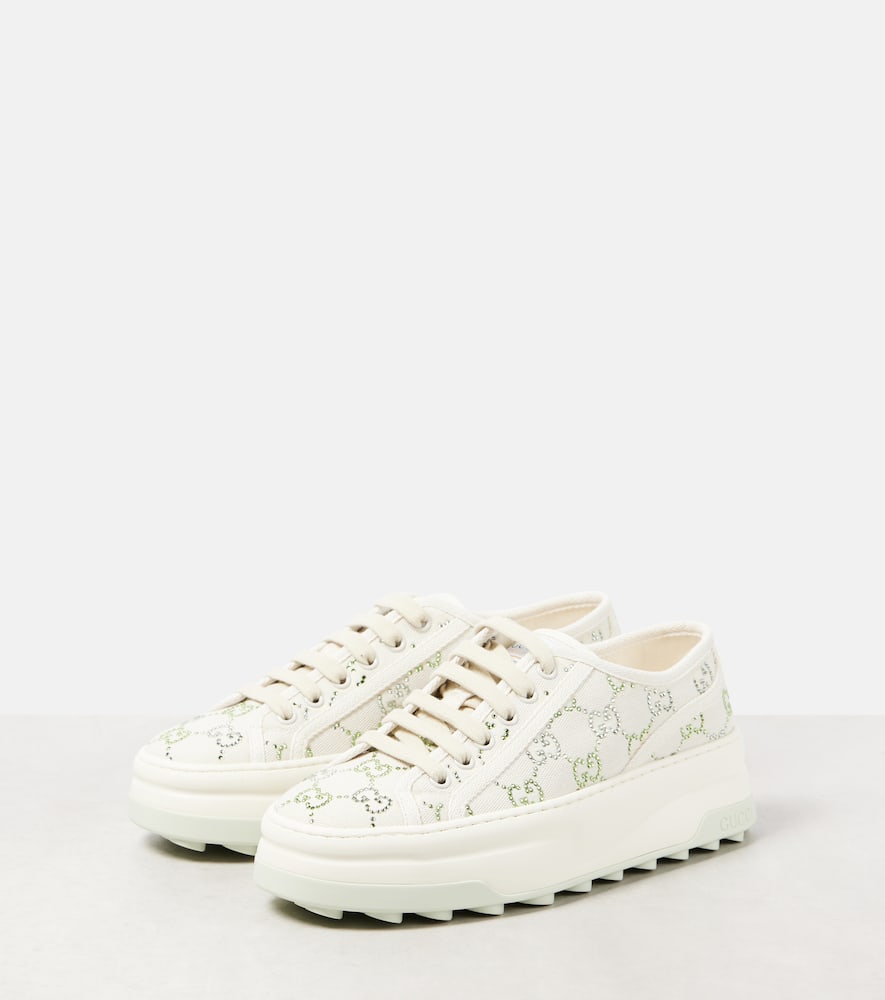 Gucci Gucci Tennis 1977 GG Crystal sneakers