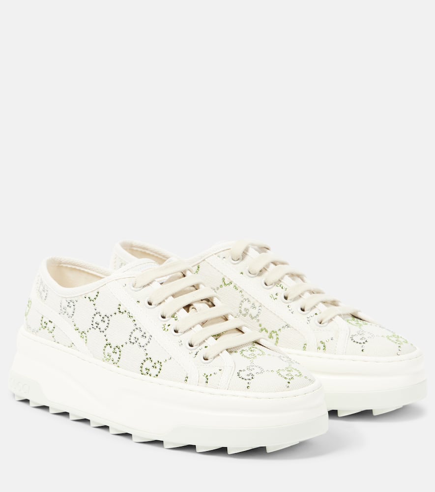 Gucci Gucci Tennis 1977 GG Crystal sneakers