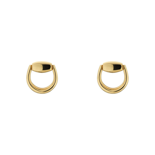 Gucci Horsebit 18k Yellow Gold Stud Earrings