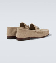 Gucci Horsebit 1953 GG debossed suede loafers