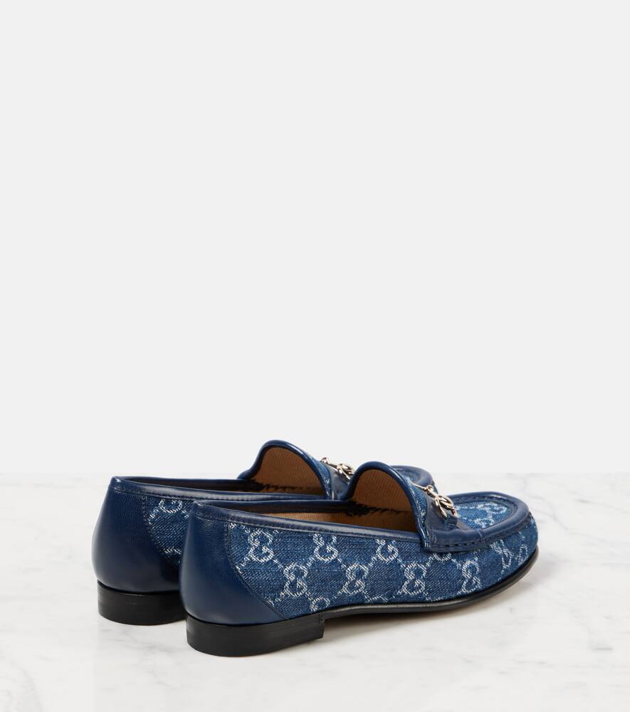 Gucci Horsebit 1953 GG denim loafers
