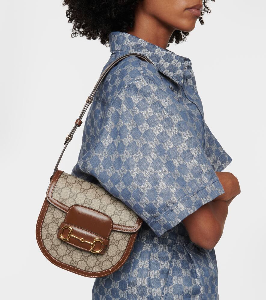 Gucci Horsebit 1955 Mini GG canvas shoulder bag