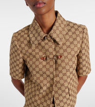 Gucci Horsebit GG Canvas jacket