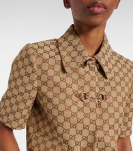 Gucci Horsebit GG Canvas jacket