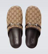 Gucci Horsebit GG Canvas mules