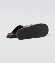 Gucci Horsebit GG Canvas mules