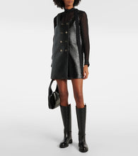 Gucci Horsebit GG debossed leather knee-high boots