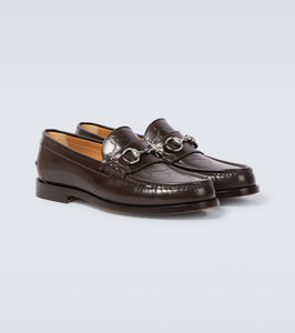 Gucci Horsebit GG debossed leather loafers