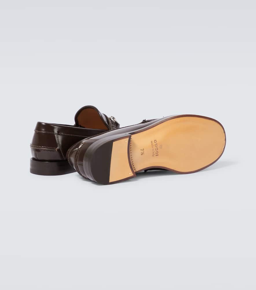 Gucci Horsebit GG debossed leather loafers