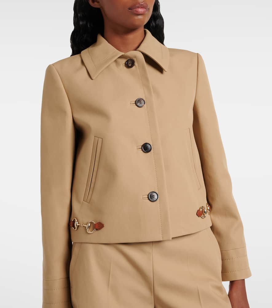 Gucci Horsebit cotton drill jacket