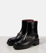 Gucci Horsebit leather ankle boots