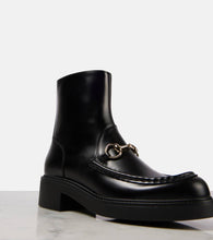 Gucci Horsebit leather ankle boots